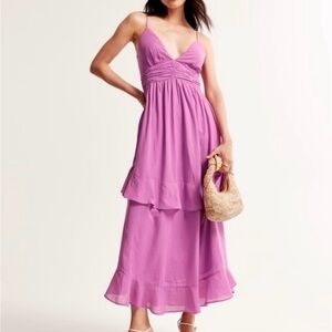 Abercrombie & Fitch Purple Maxi Dress